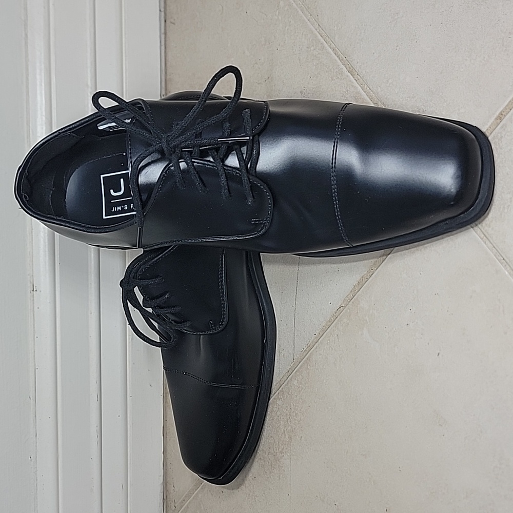 Black Oxford Shoe Classic Black Men's Dress Shoes